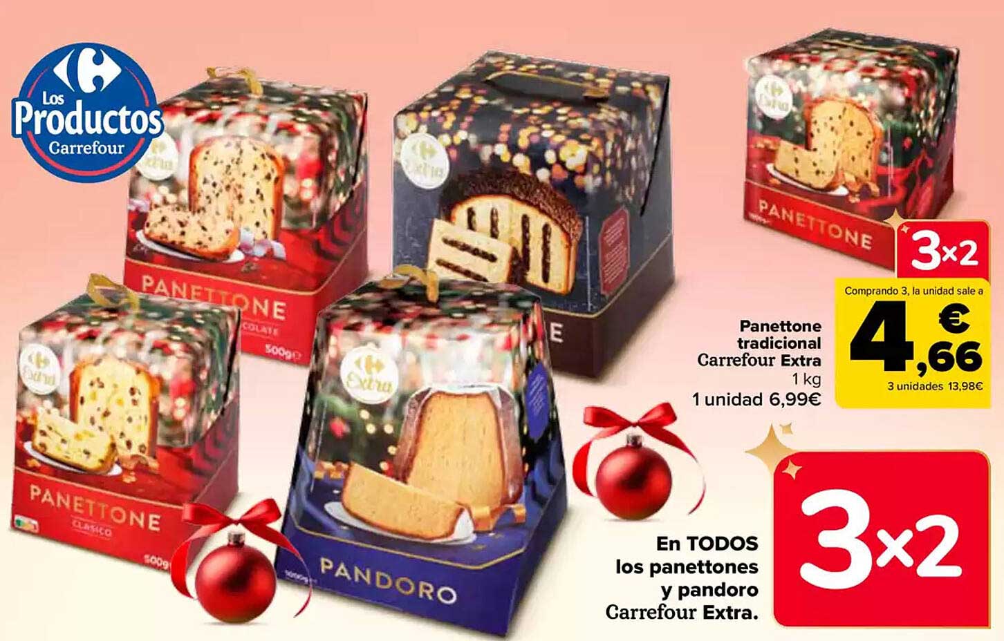 Panettone tradicional Carrefour Extra