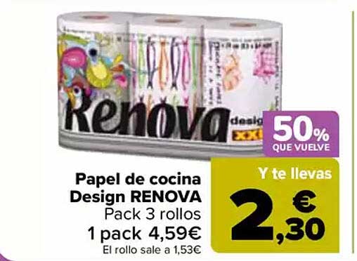 Papel de cocina Design RENOVA