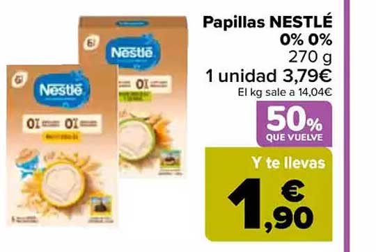 Papillas NESTLÉ 0% 0%