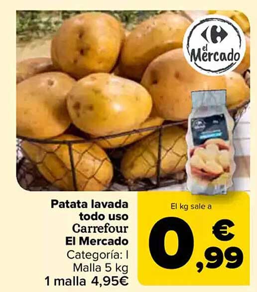 Patata lavada todo uso Carrefour El Mercado