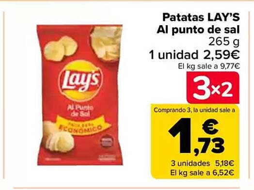 Patatas LAY’S Al punto de sal