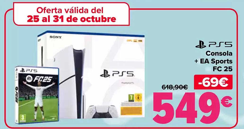 PS5 Consola + EA Sports FC 25