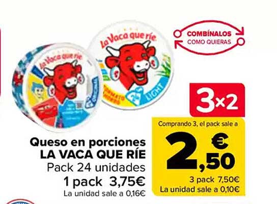 Queso en porciones LA VACA QUE RÍE