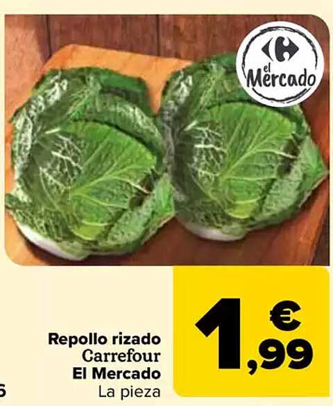 Repollo rizado Carrefour