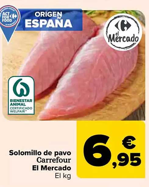 Solomillo de pavo Carrefour El Mercado