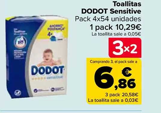 Toallitas DODOT Sensitive