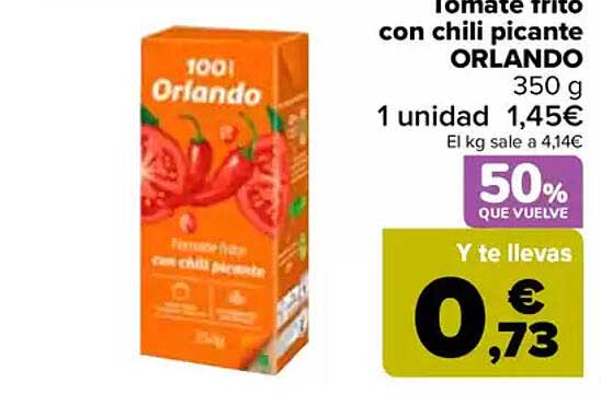 Tomate frito con chili picante ORLANDO