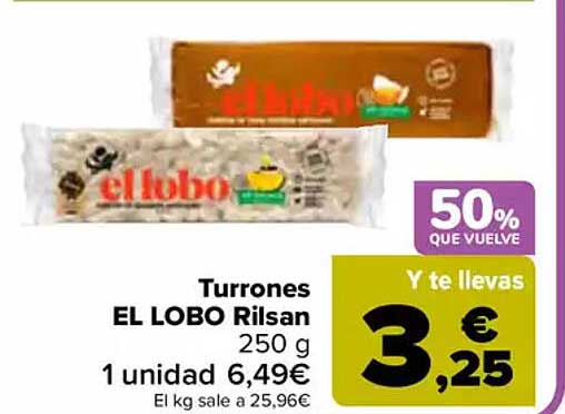 Turrones EL LOBO Rilsan