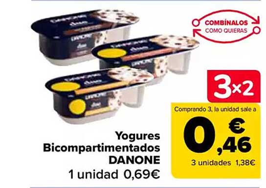 Yogures Bicompartimentados DANONE