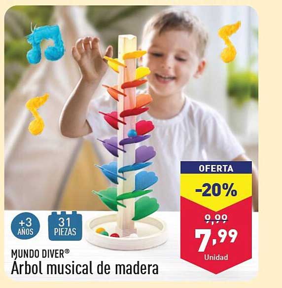 Arbol musical de madera