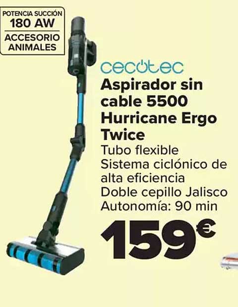 Aspirador sin cable 5500 Hurricane Ergo Twice