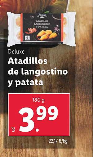 Atadillos de langostino y patata