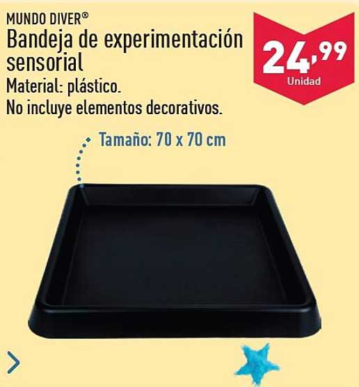 Bandeja de experimentación sensorial