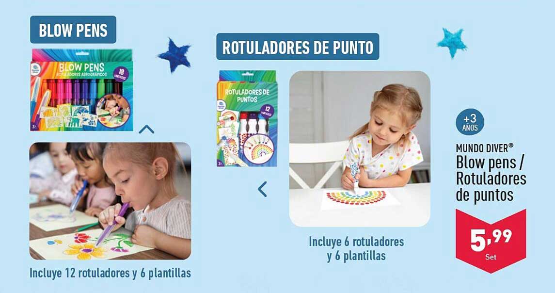 Blow pens / Rotuladores de puntos