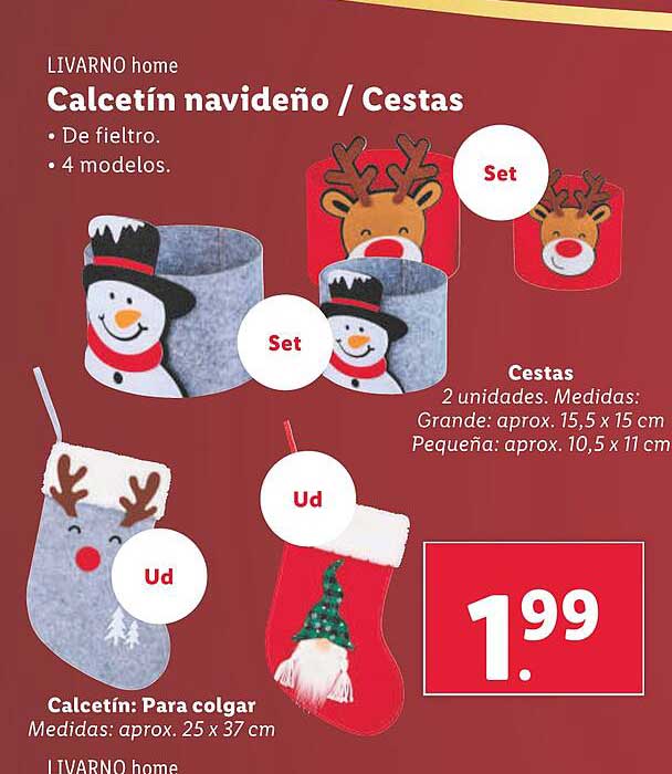 Calcetín navideño / Cestas