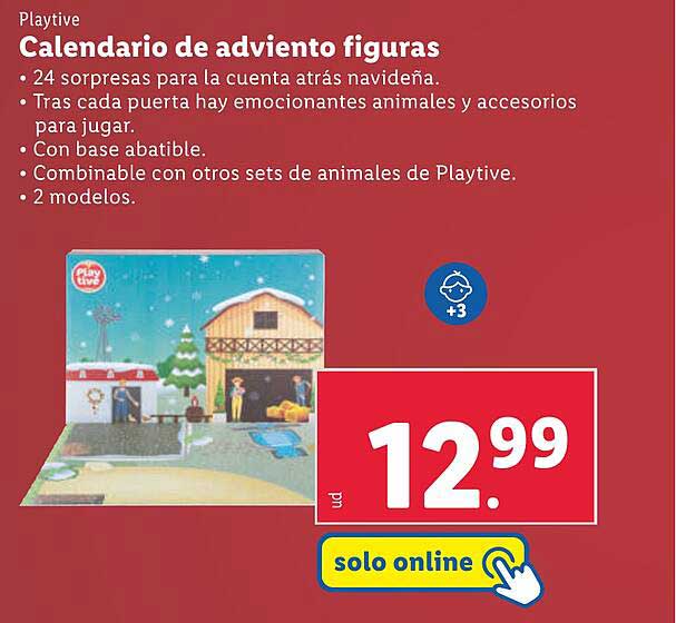 Calendario de adviento figuras