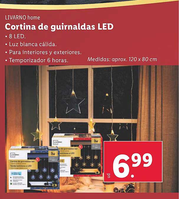 Cortina de guirnaldas LED