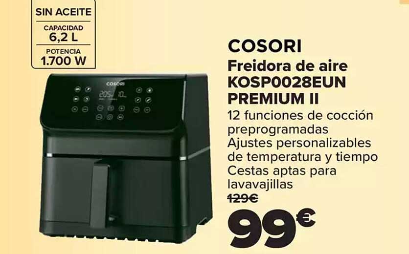 COSORI Freidora de aire KOSP0028EUN PREMIUM II