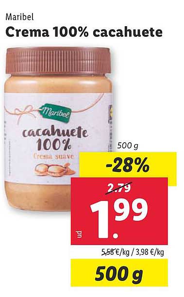 Crema 100% cacahuete