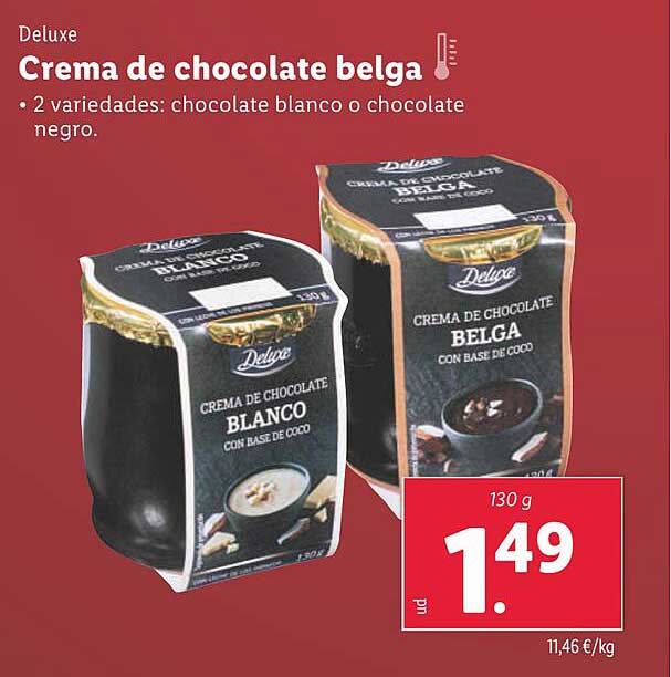 Crema de chocolate belga