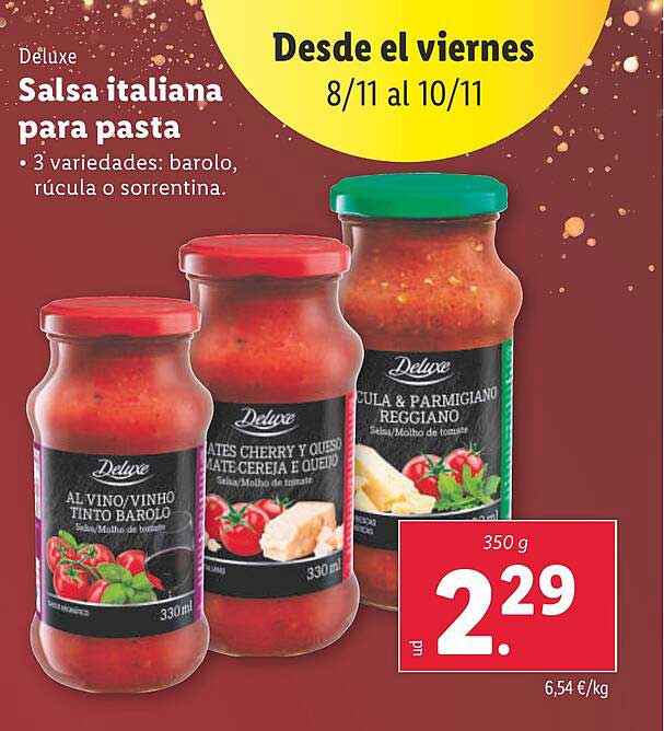 DèLuxe Salsa italiana para pasta