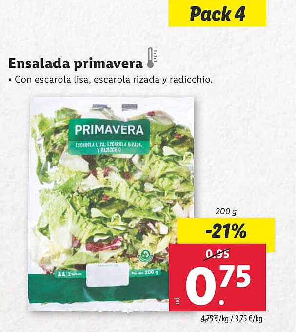 Ensalada primavera