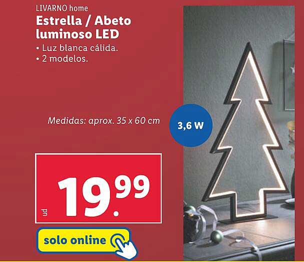 Estrella / Abeto luminoso LED