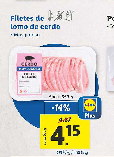 Filetes de lomo de cerdo