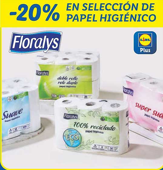 Floralys -20% EN SELECCIÓN DE PAPEL HIGIÉNICO