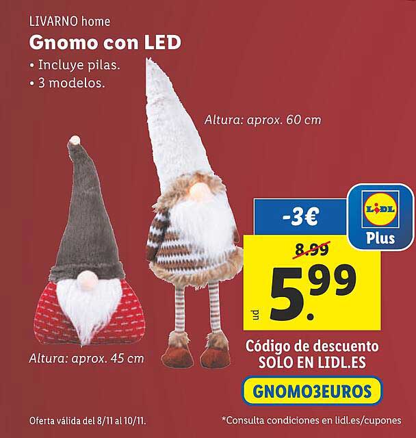 Gnome con LED