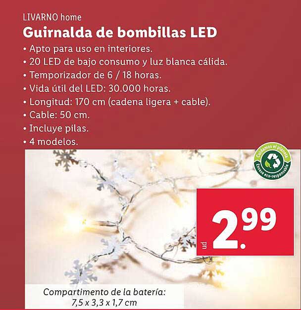 Guirnalda de bombillas LED