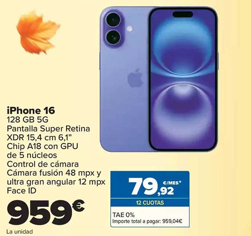 iPhone 16 128 GB 5G