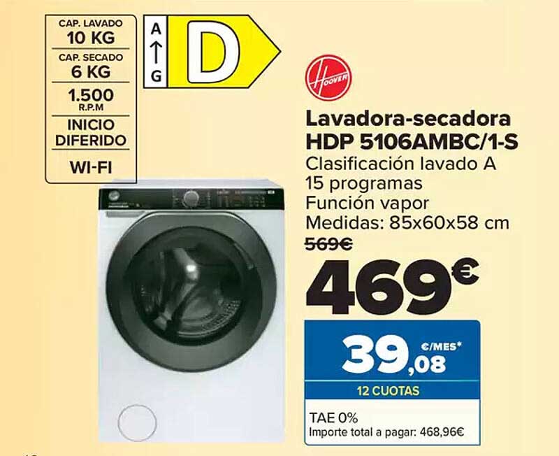 Lavadora-secadora HDP 5106AMBC/1-S