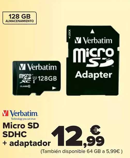 Micro SD SDHC + adaptador