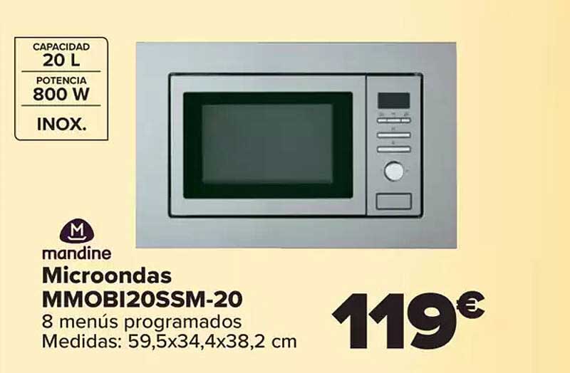 Microondas MMOBI20SSM-20