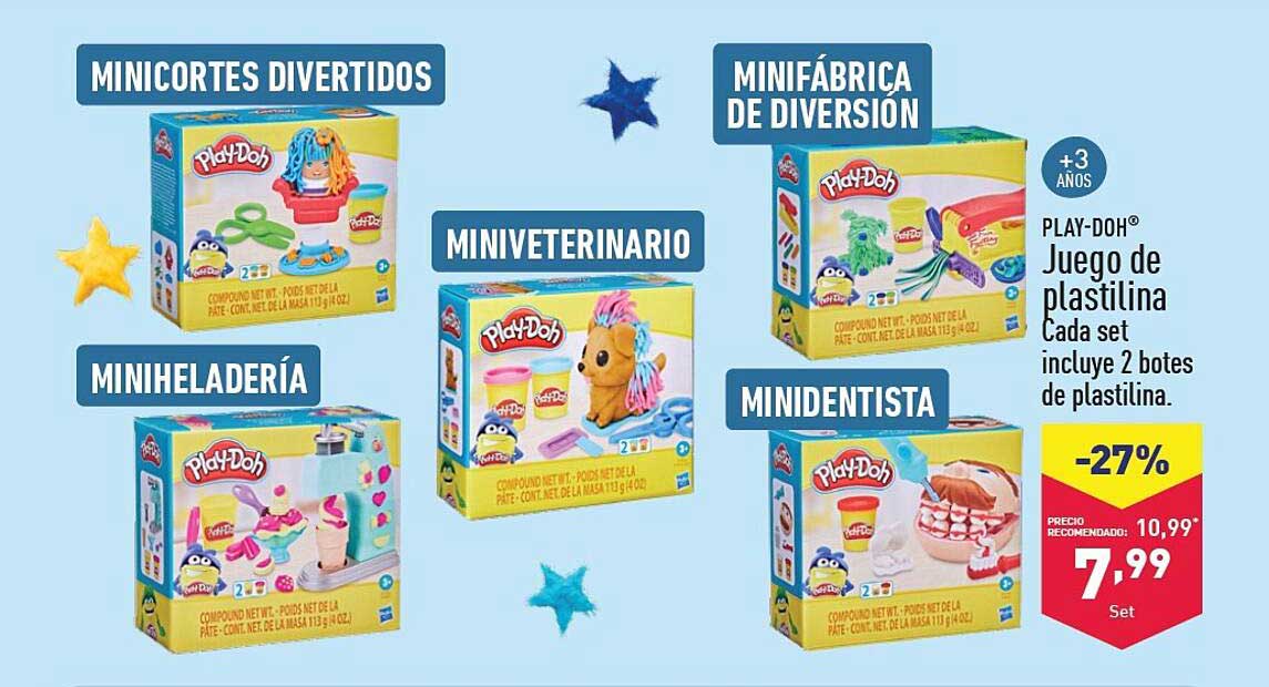 Minicortes divertidos  
Miniveterinario  
Miniheladería  
Minifábrica de diversión  
Minidentista  