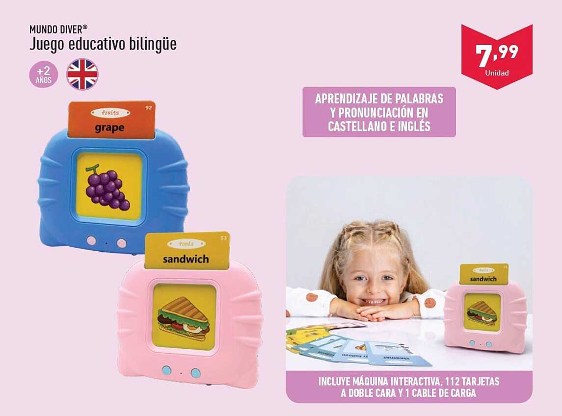 MUNDO DIVER® Juego educativo bilingüe