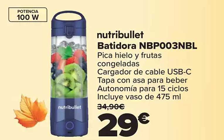 nutribullet Batidora NBP003NBL