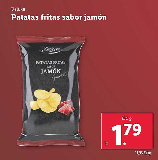 Patatas fritas sabor jamón