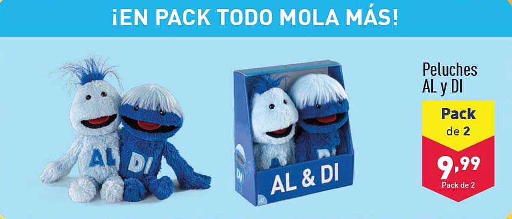 Peluches AL y DI