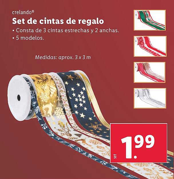 Set de cintas de regalo