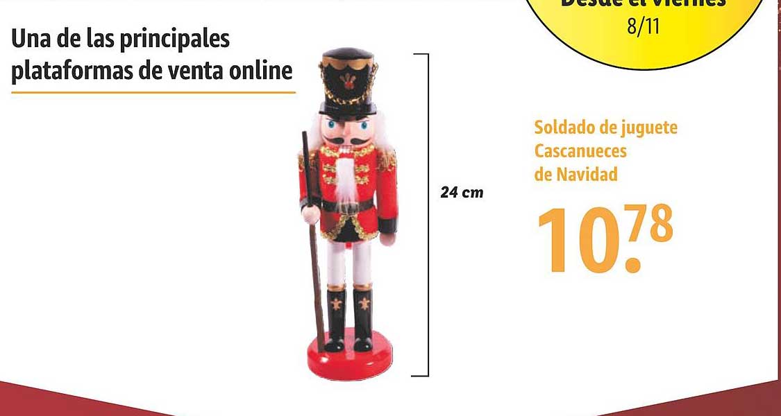 Soldado de juguete Cascanueces de Navidad