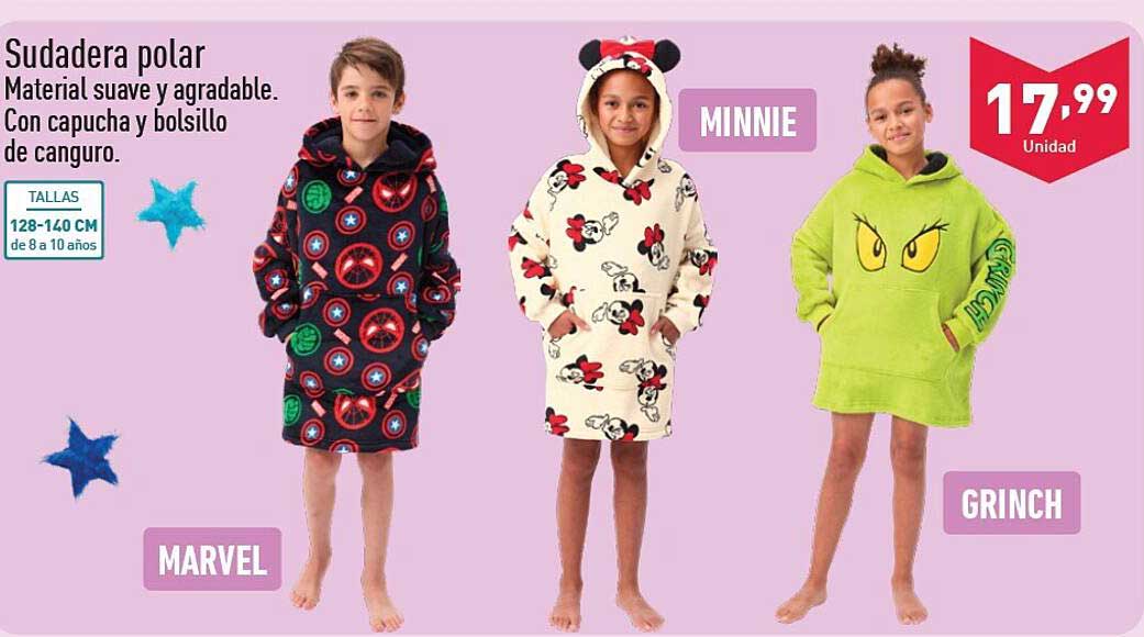 Sudadera polar  MARVEL  MINNIE  GRINCH