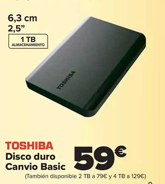 TOSHIBA Disco duro Canvio Basic