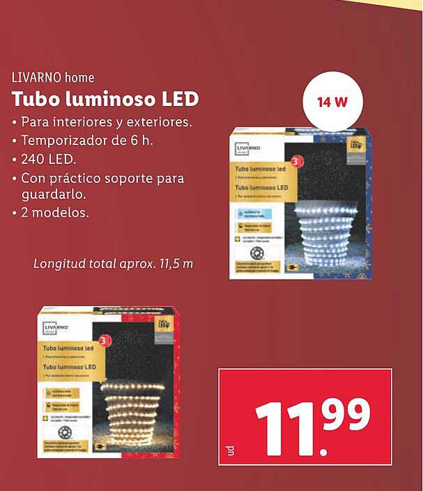 Tubo luminoso LED