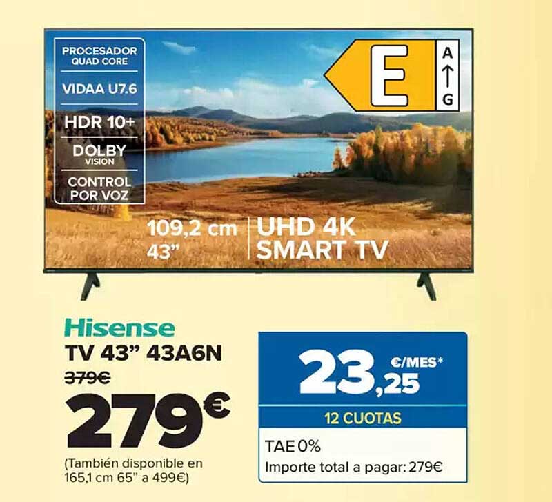 TV 43'' 43A6N UHD 4K SMART TV