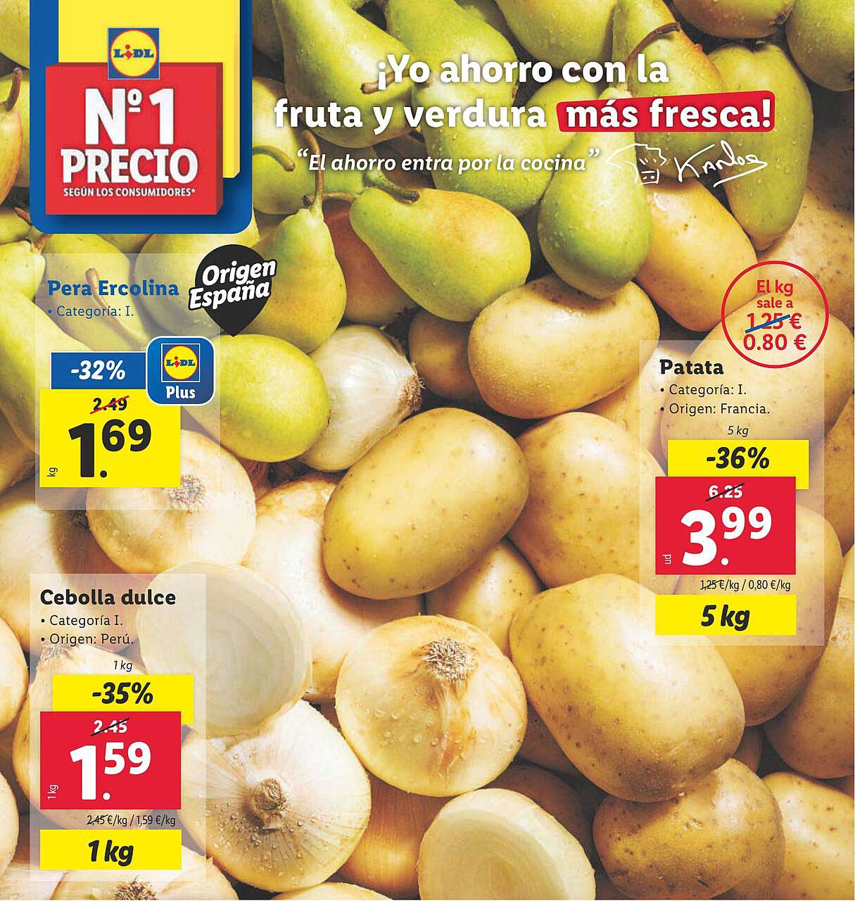 ¡Yo ahorro con la fruta y verdura más fresca!