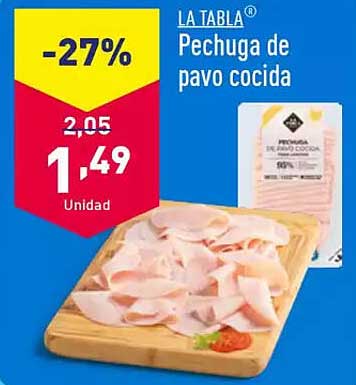 Pechuga de pavo cocida