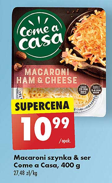 Macaroni szynka & ser Come a Casa