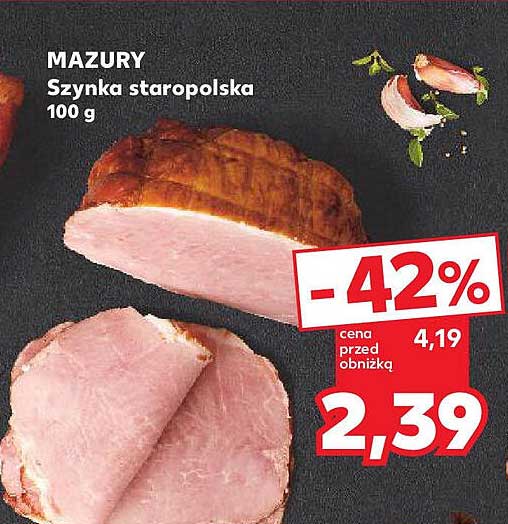 MAZURY  
Szynka staropolska